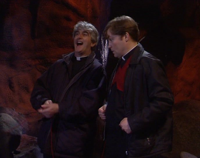 THANK GOD, DOUGAL! WE'LL BE OUT IN NO TIME. 
