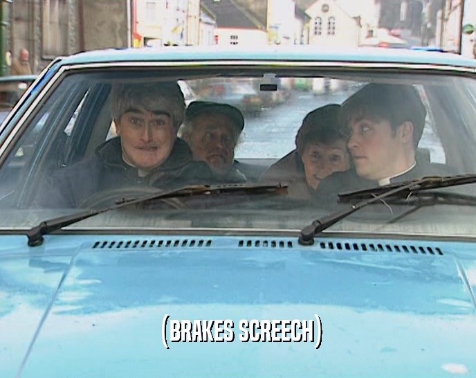 (BRAKES SCREECH)  