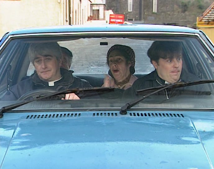 COME ON, DOUGAL. I DON'T WANT ANY ACCIDENTS. 