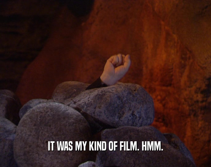 IT WAS MY KIND OF FILM. HMM.  