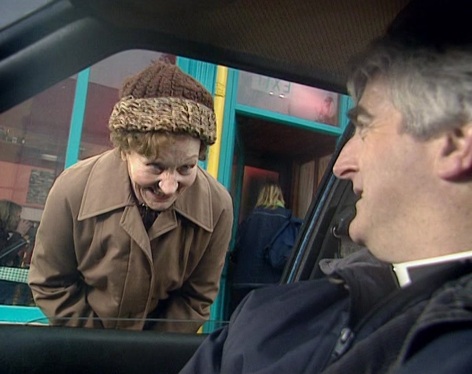 (MRS DOYLE) WE'LL GO TO THE TEA SHOP FOR A BIT OF A CHAT. 