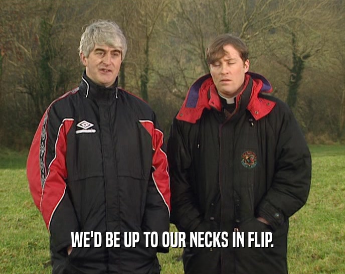 WE'D BE UP TO OUR NECKS IN FLIP.  