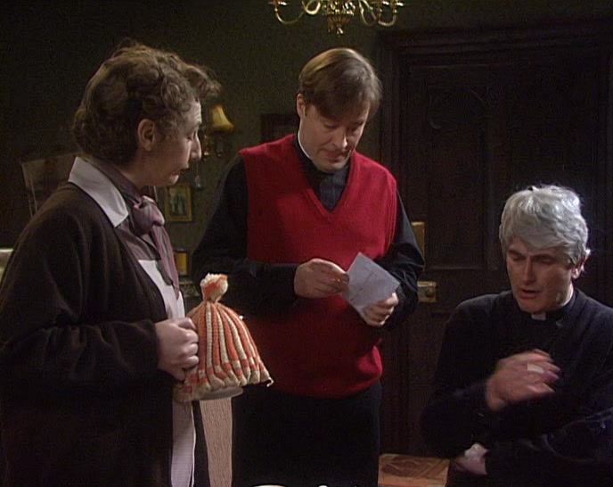 ALL RIGHT, OPEN IT! THE TENSION'S KILLING ME. 