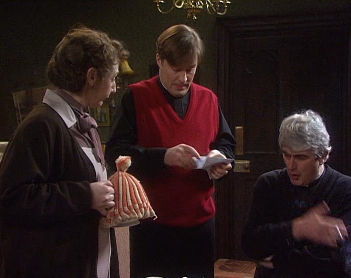ALL RIGHT, OPEN IT! THE TENSION'S KILLING ME. 