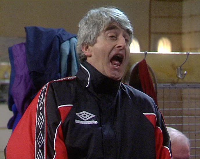 DICK... HE HAS TO KISS CYRIL ON THE CHEEK! 