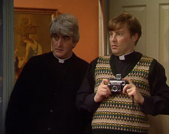 - THE POPE, THAT'LL BE JUST GREAT. - WHY'D YOU JUMP THROUGH THE WINDOW? 