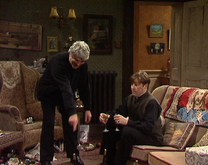 YOU FECKIN' OLD... (MUMBLING)  