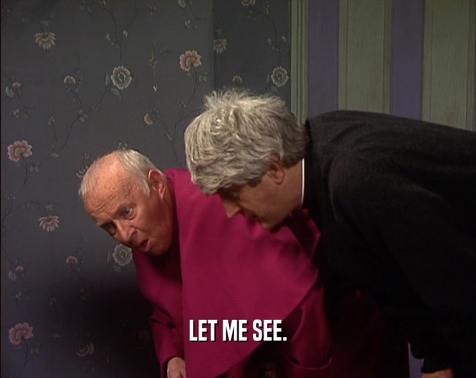 LET ME SEE.  