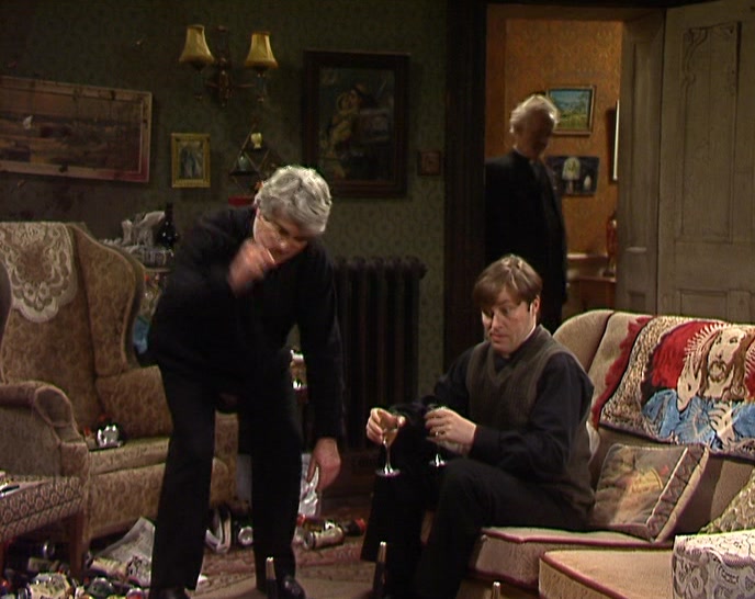 YOU FECKIN' OLD... (MUMBLING)  