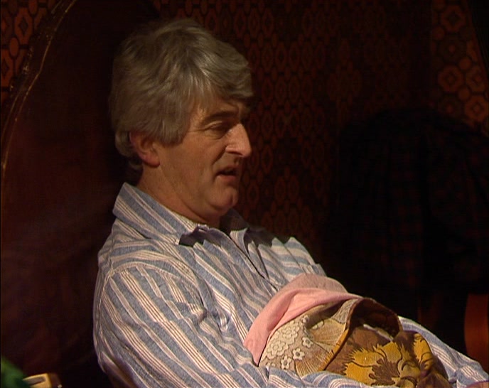 AND HIS PA IS COMING, FATHER JESSUP, THE MOST SARCASTIC PRIEST IN IRELAND. 