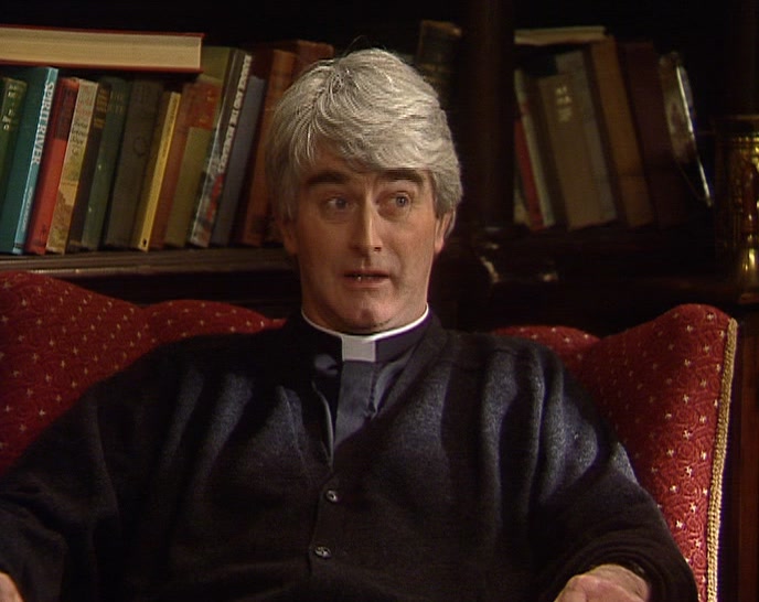 I LOST THE BET, DOUGAL. I HAVE TO DO MY FORFEIT. 
