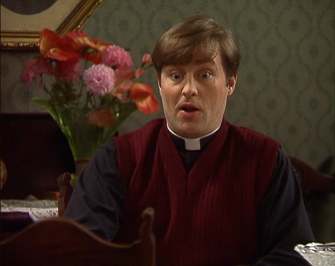 HE HATES US. HE THINKS WE'RE ALL EEJITS. ESPECIALLY YOU, TED. 