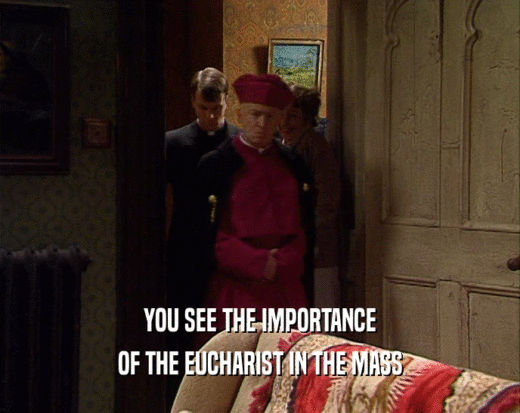 YOU SEE THE IMPORTANCE OF THE EUCHARIST IN THE MASS 