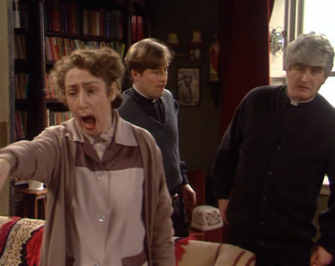 - POOR FATHER NOLAN! - YES, HE'S VERY LOW AT THE MOMENT. 