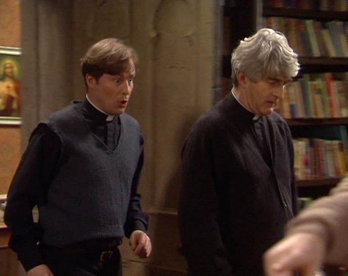 - POOR FATHER NOLAN! - YES, HE'S VERY LOW AT THE MOMENT. 