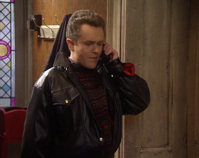 I'M IN THE HALL. WILL YOU LET ME IN OR WILL I KNOCK ON THE DOOR OR WHAT? 