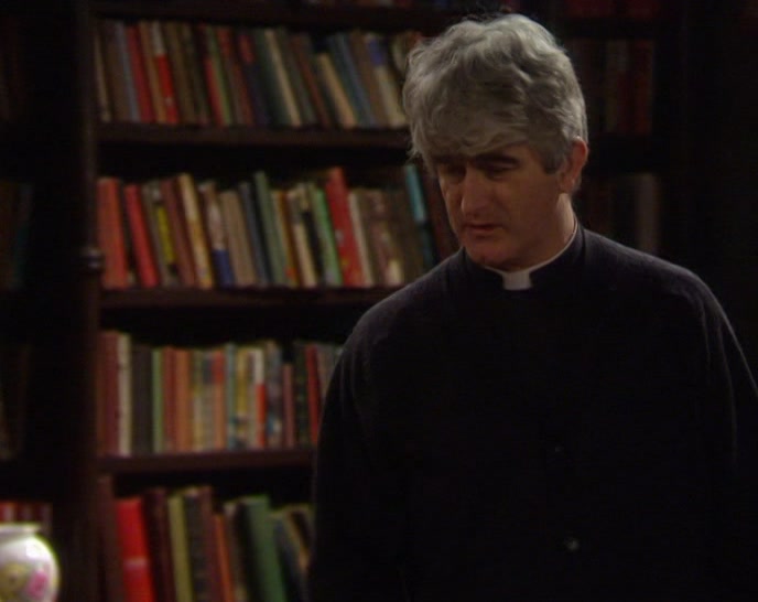 DOUGAL, THERE'S NOTHING ON. WHY DON'T YOU READ A BOOK? 