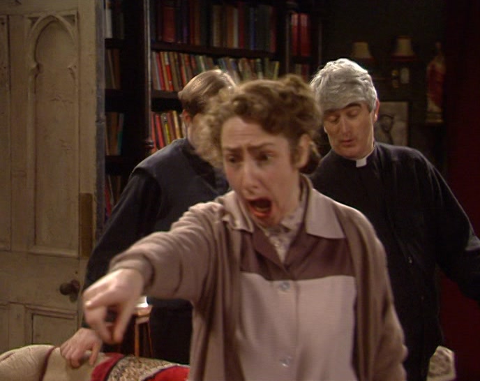 - POOR FATHER NOLAN! - YES, HE'S VERY LOW AT THE MOMENT. 