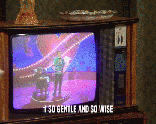 # SO GENTLE AND SO WISE  