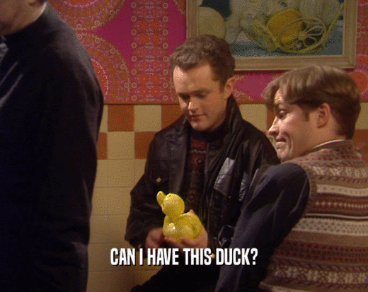 CAN I HAVE THIS DUCK?
  