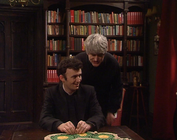 AH, YES, IT'S TERRIFIC. MRS DOYLE GOT IT IN A CAR-BOOT SALE. 