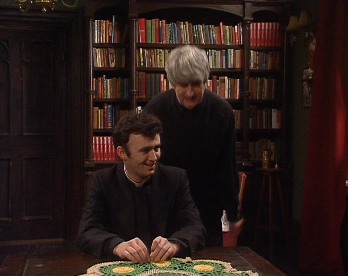 AH, YES, IT'S TERRIFIC. MRS DOYLE GOT IT IN A CAR-BOOT SALE. 