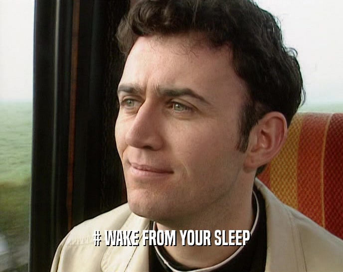 # WAKE FROM YOUR SLEEP  