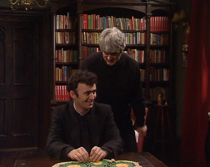 AH, YES, IT'S TERRIFIC. MRS DOYLE GOT IT IN A CAR-BOOT SALE. 