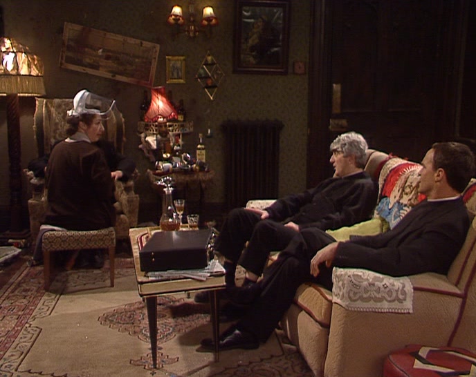 MRS DOYLE, YOU'RE NOT GOING TO CUT HIS NAILS NOW, ARE YOU? 