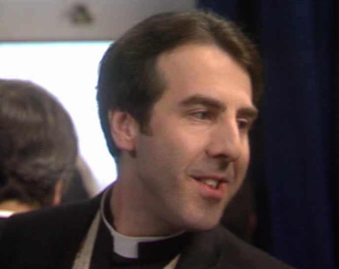 - THAT'S FATHER TED CRILLY. - CRILLY, HUH? THANK YOU. 