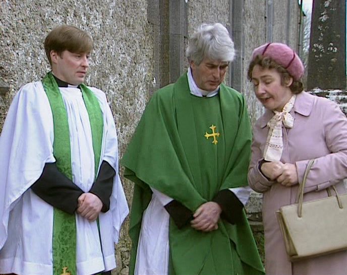 OH, MRS DOYLE, WHEN YOU GO HOME, FATHER KEVIN WILL BE THERE. 