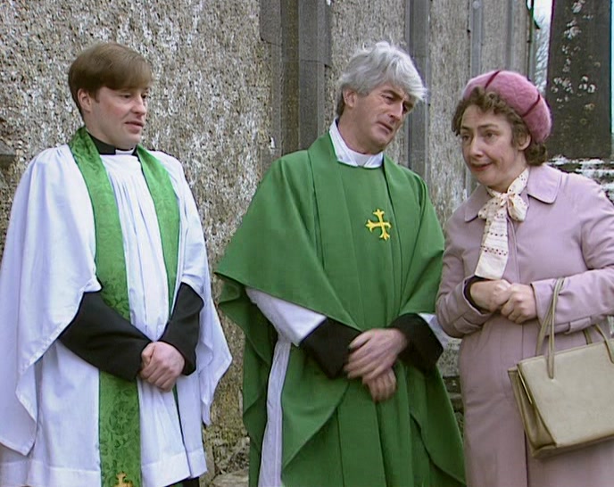 OH, MRS DOYLE, WHEN YOU GO HOME, FATHER KEVIN WILL BE THERE. 