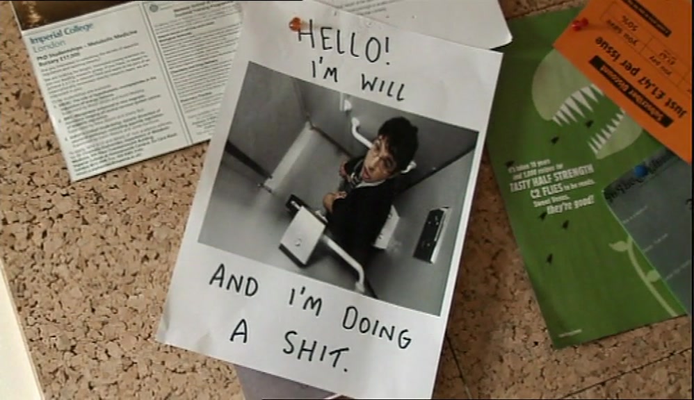 HELLO! I'M WILL AND I'M DOING A SHIT.  