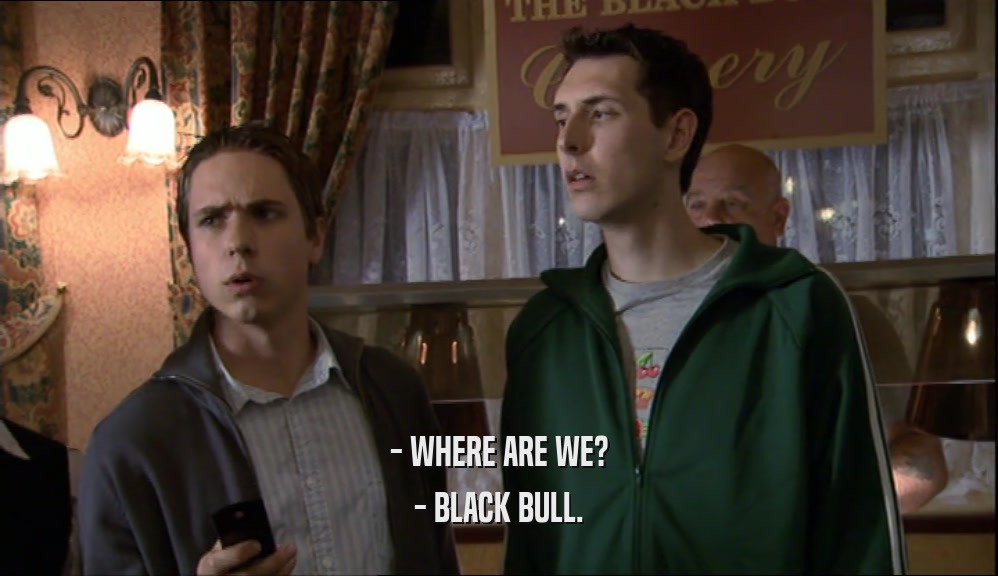 - WHERE ARE WE? - BLACK BULL. 
