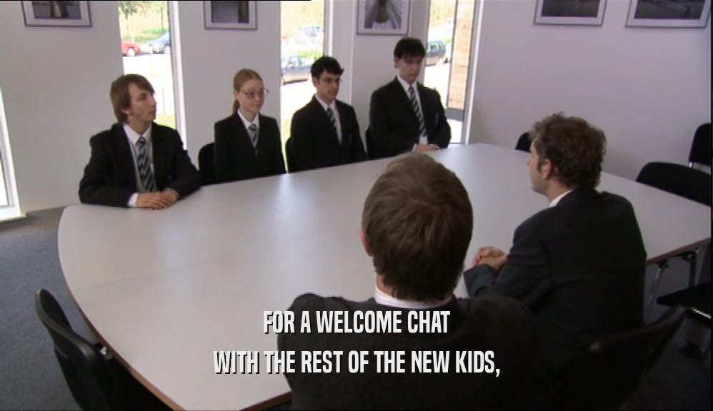 FOR A WELCOME CHAT WITH THE REST OF THE NEW KIDS, 