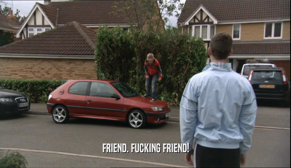 FRIEND. FUCKING FRIEND!  