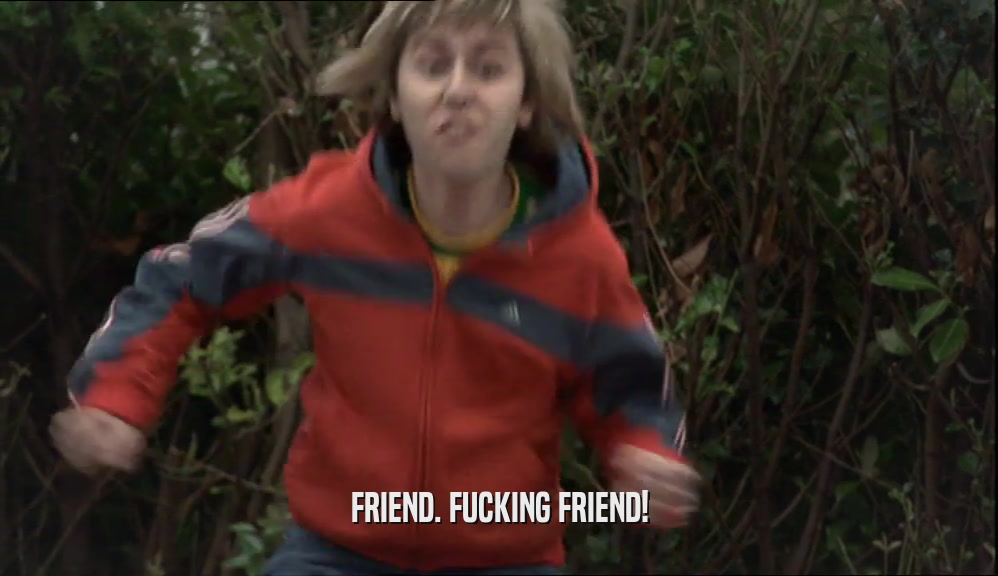 FRIEND. FUCKING FRIEND!  