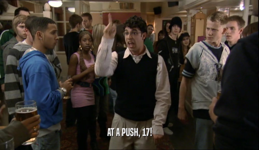 AT A PUSH, 17!  
