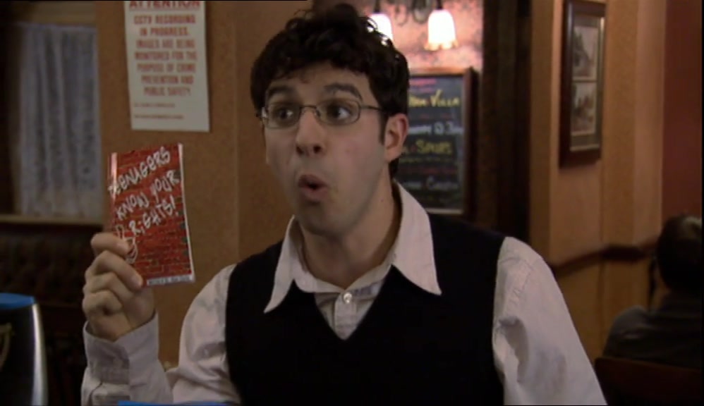IN A PUB, IF THEY'RE EATING A MEAL.  