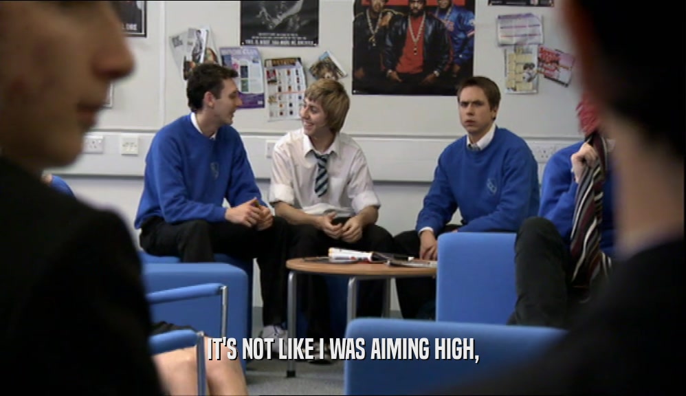 IT'S NOT LIKE I WAS AIMING HIGH,  