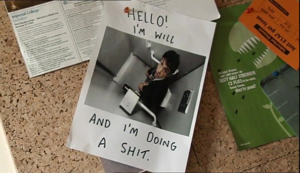 HELLO! I'M WILL AND I'M DOING A SHIT.  