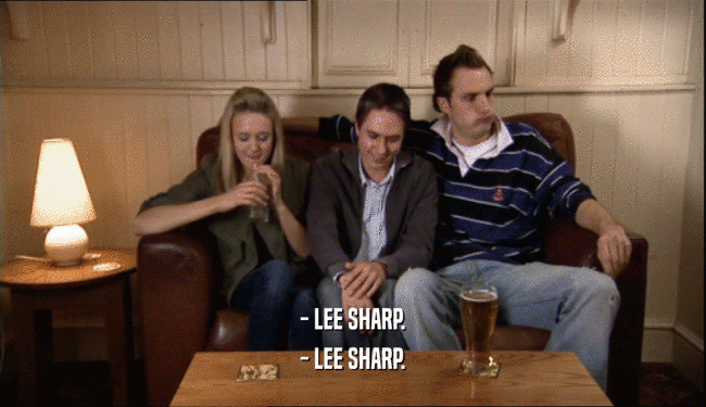 - LEE SHARP. - LEE SHARP. 