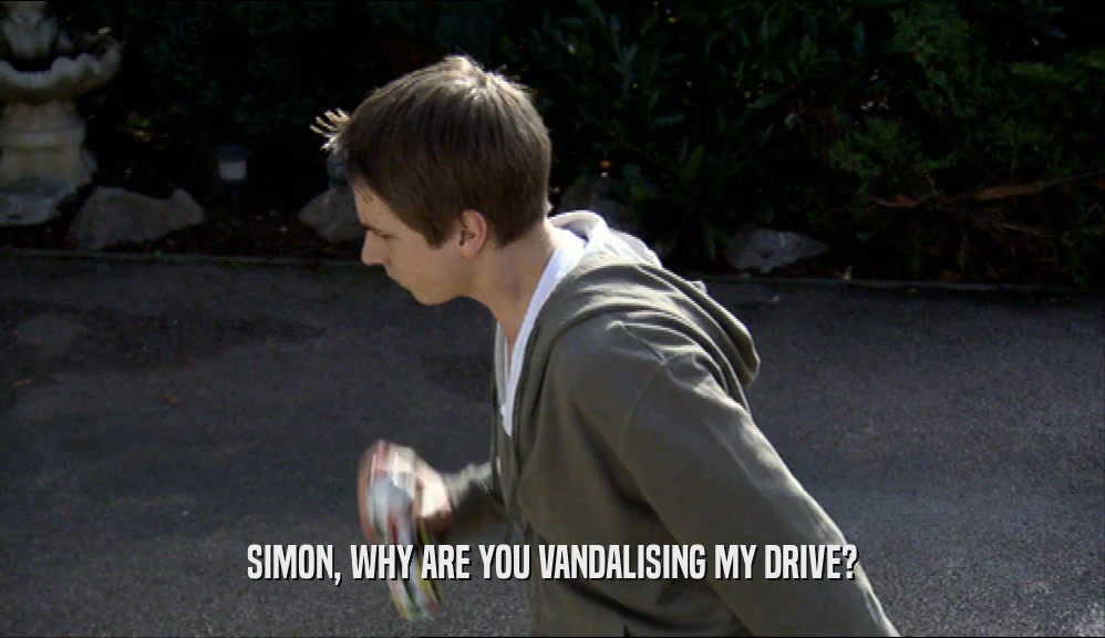 SIMON, WHY ARE YOU VANDALISING MY DRIVE?  