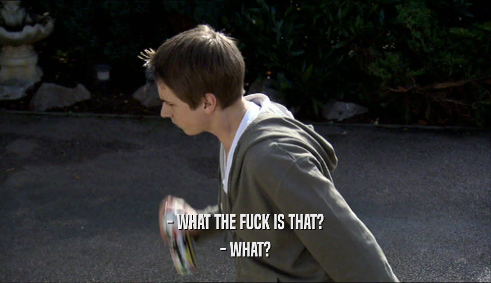 - WHAT THE FUCK IS THAT? - WHAT? 