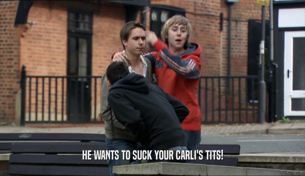 HE WANTS TO SUCK YOUR CARLI'S TITS!  