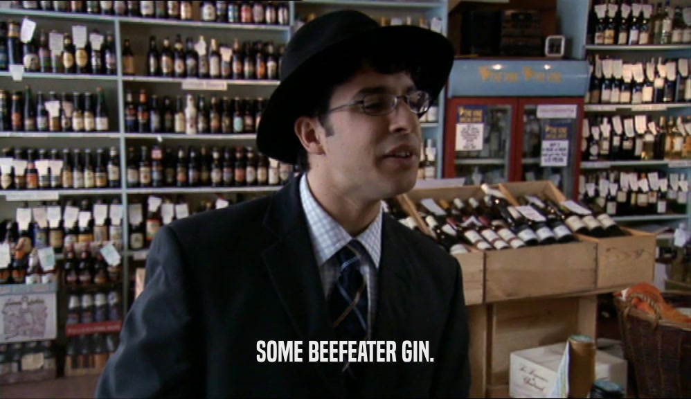 SOME BEEFEATER GIN.  