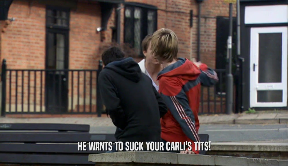 HE WANTS TO SUCK YOUR CARLI'S TITS!  