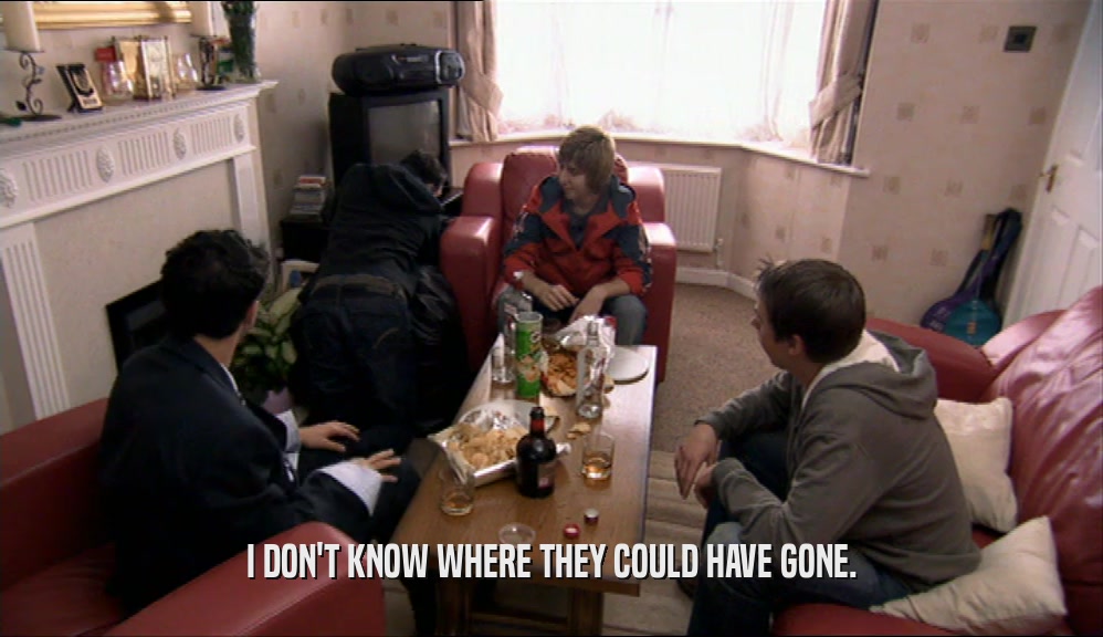 I DON'T KNOW WHERE THEY COULD HAVE GONE.  