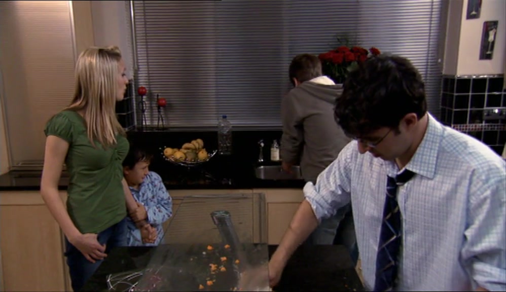 HAVE YOU UNBLOCKED THE SINK YET? ALL THE LUMPS? 