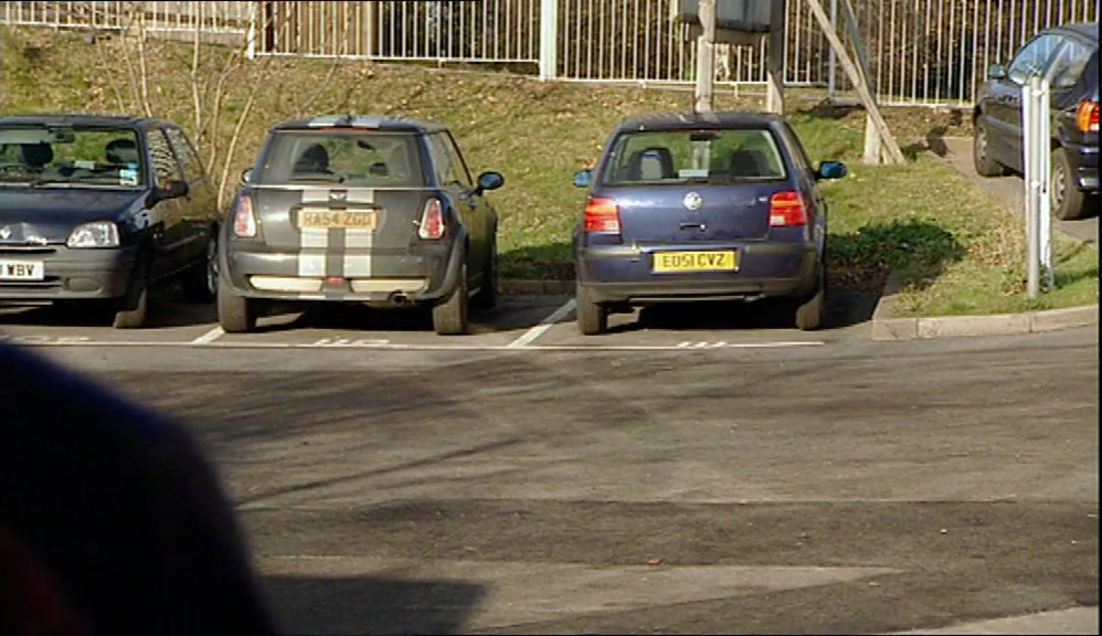 ALL YOU'VE GOT TO DO IS SING OUT THE REGISTRATION PLATE OF THAT BLUE CAR. 